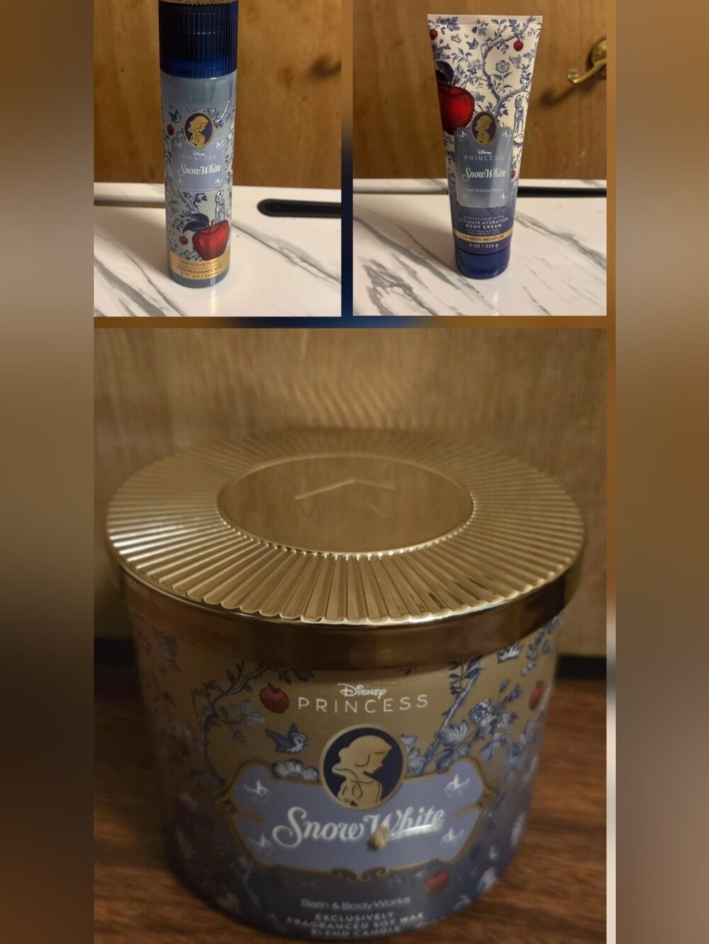Snow White Bath & Body Set - Blue and Gold